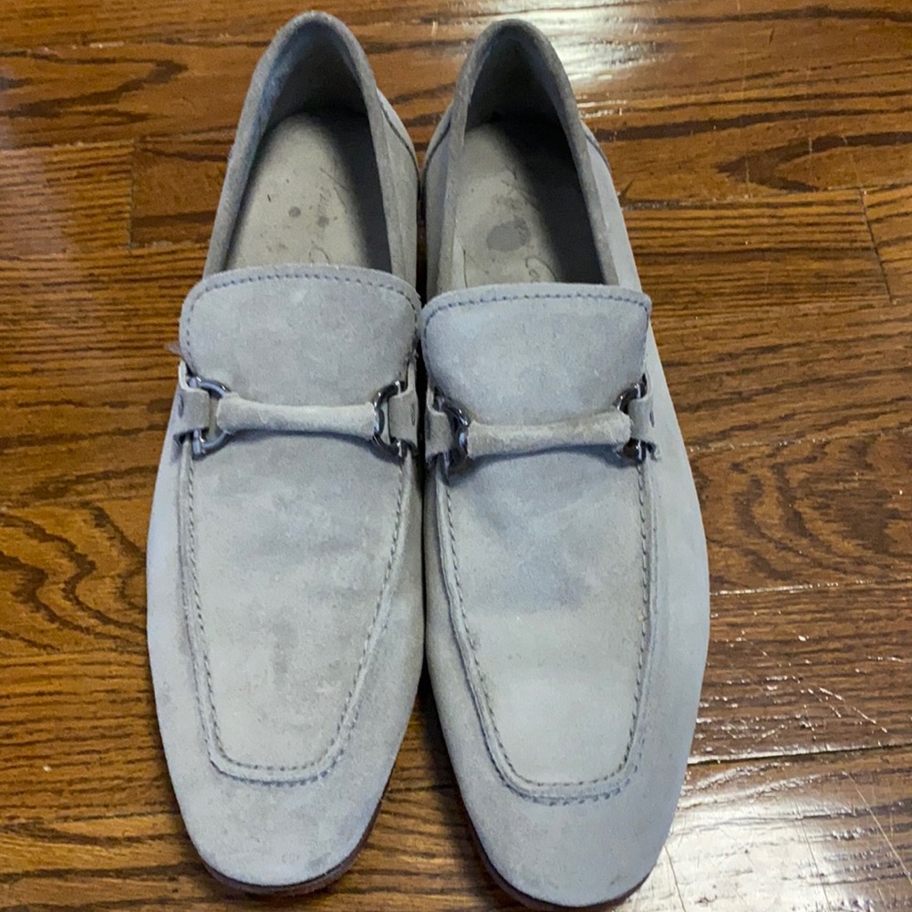 Kenneth Cole Men’s Grey Suede Loafers - Size 9 1/2